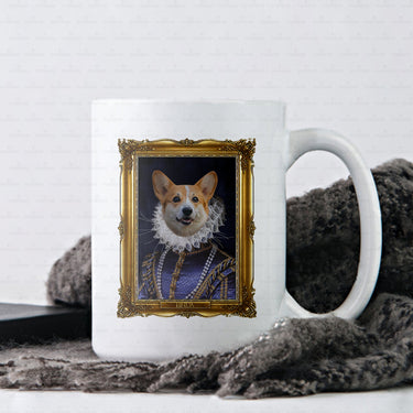 Personalized Dog Gift Idea - Royal Dog's Portrait 28 For Dog Lovers - White Mug